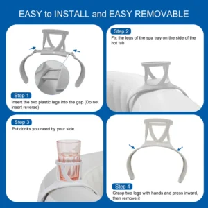 Spa Cup Holder for Inflatable Pools - Grey