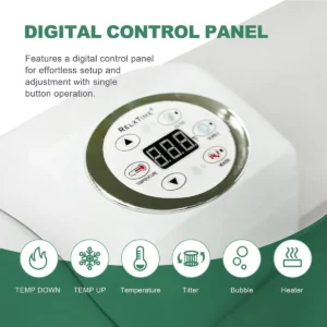 4–6 Person LED Inflatable Hot Tub with 130 Air Jets, Green