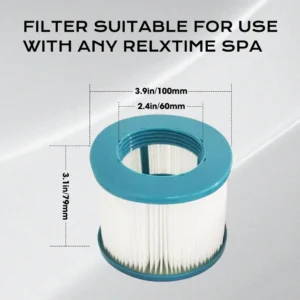 Relxtime Blue Filter Cartridge Replacement 6 Pack