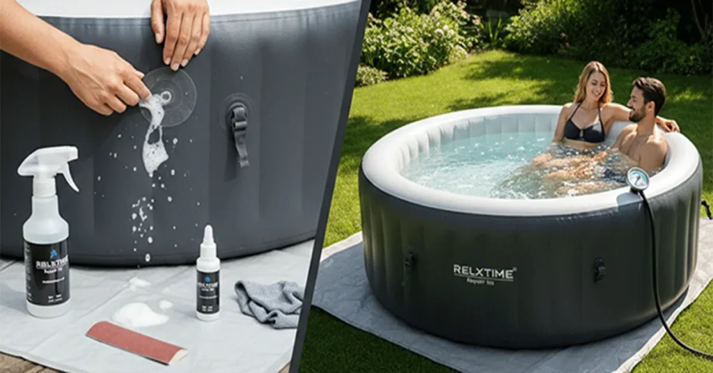 How to Prevent and Fix Air Leaks in Relxtime Inflatable Hot Tubs?