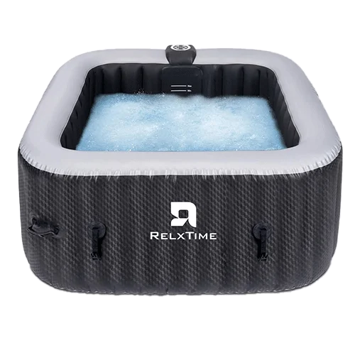 2-3 Person Black Square hot tub spa