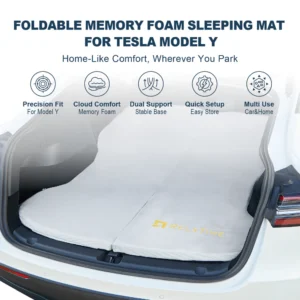 Tesla Model Y Memory Foam Mattress for Car Camping Use