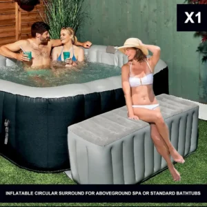 Inflatable Rectangle Surround Bench for Outdoor Spa Seat