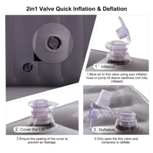 Inflatable Rectangle Surround Bench for Outdoor Spa Seat