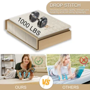 Natural Series Inflatable Air Bed Mattress for Outdoor Camping Use