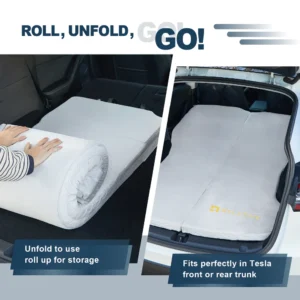 Tesla Model Y Memory Foam Mattress for Car Camping Use