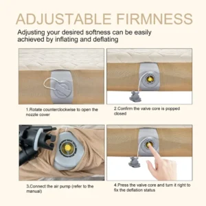 Natural Series Inflatable Air Bed Mattress for Outdoor Camping Use