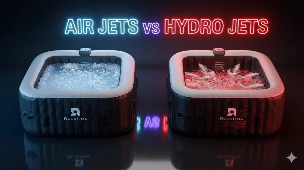 Air Jets vs Hydro Jets in an Inflatable Hot Tub